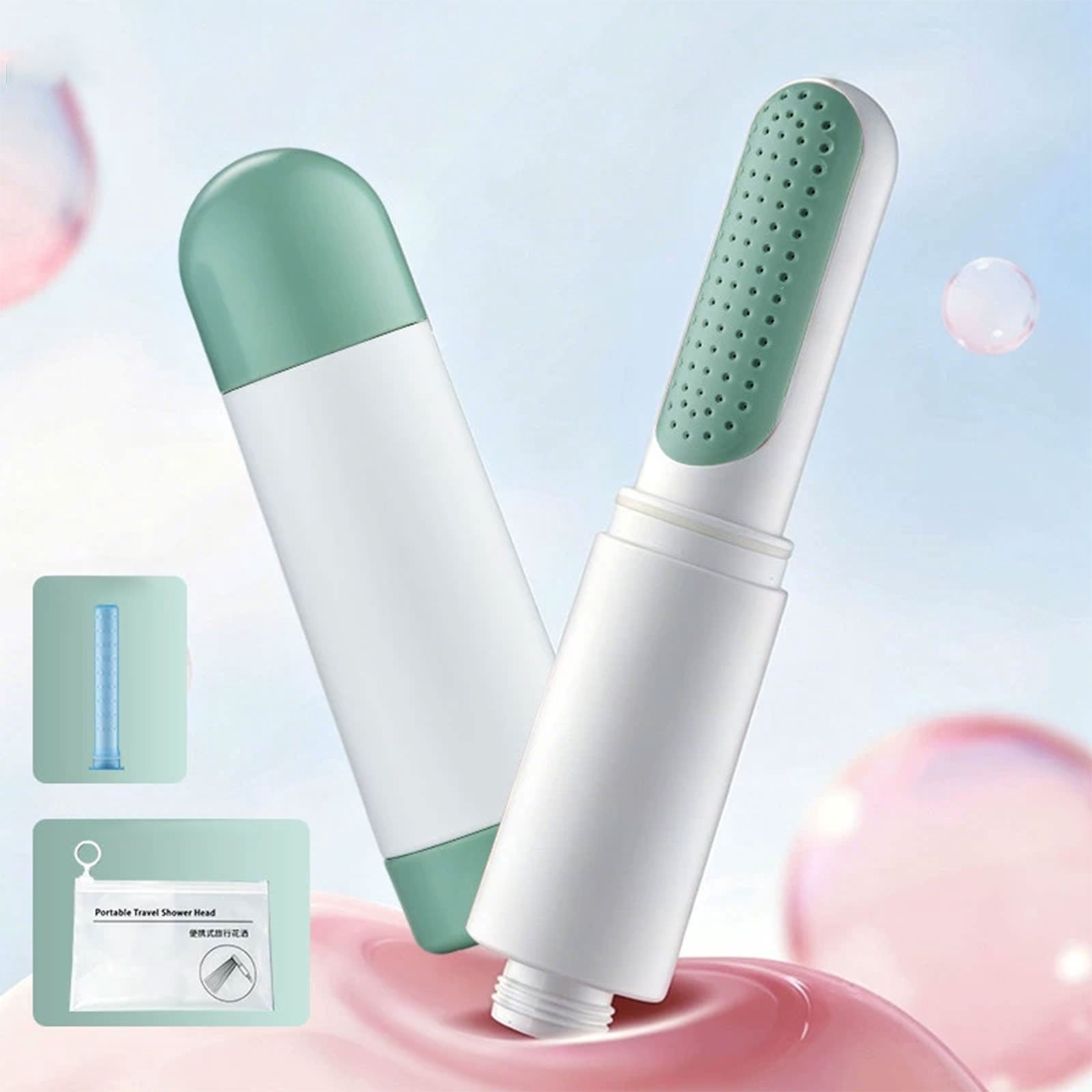 Portable Lipstick Style Telescopic Travel Shower Head With Built‑In ...