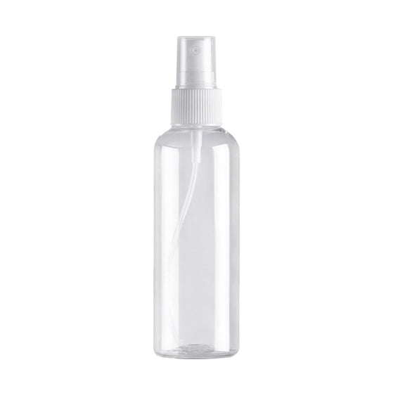 Portable Liquid Spray Bottle 100ML(3.38oz), Reusable Mini Fine Mist Empty Travel Bottle, Plastic Refillable Spray Pot for Perfume, Oils, Water, Cosmetics, 1Pc, Easy to Use(Clear,1.5x1.5x5.5")