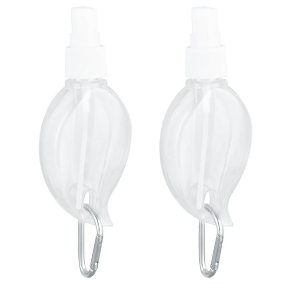 Portable Liquid Squeeze Container 2 Pcs 50ml Travel Keychain Bottles Portable Plastic Clear Leakproof Refillable Empty Squeeze Container for Hand SoapMaple Leaf