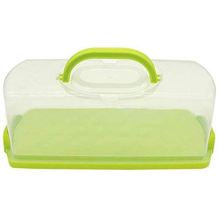 6 Piece Portable Bread Box with Lid Handle, Plastic Bread Keeper Airtight  Rectangular Loaf Cake Containers for Kitchen Homemade Carrying Storing