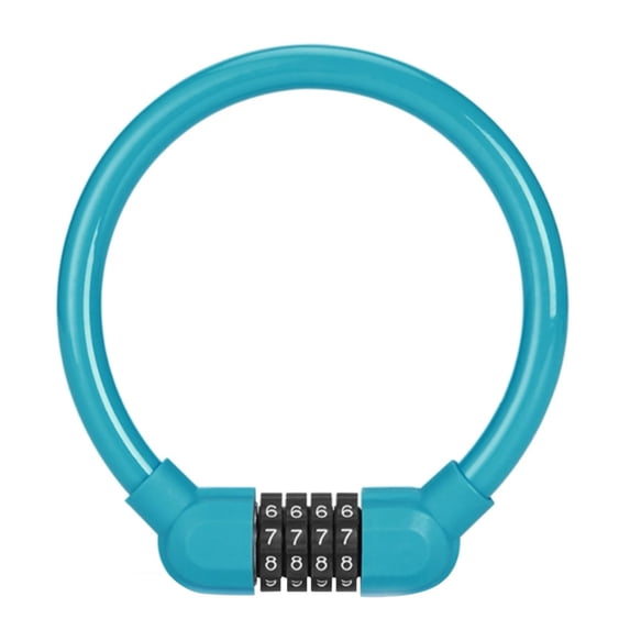 Portable Lock Heavy Duty Scooter Motorcycles Combination Password Ring Lock Gate Lock For Anti, Security Cable with Sturdy Mounting Bracket and Keys for Bicycle, Scooter, Electric Bike