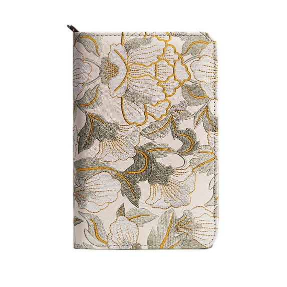 Portable Loose Leaf Organizer Expanding File Folder with Dividers for Home Office B