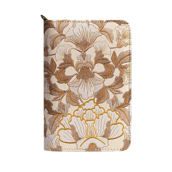 Portable Loose Leaf Organizer Expanding File Folder with Dividers for Home Office D