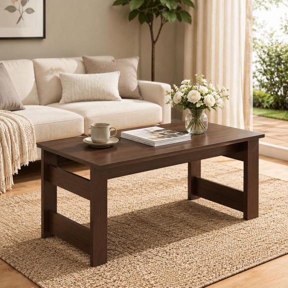 Portable Low Floor Table with Foldable Legs, Metal Hinges, Crossbars, and Anti-Slip Foot Pads