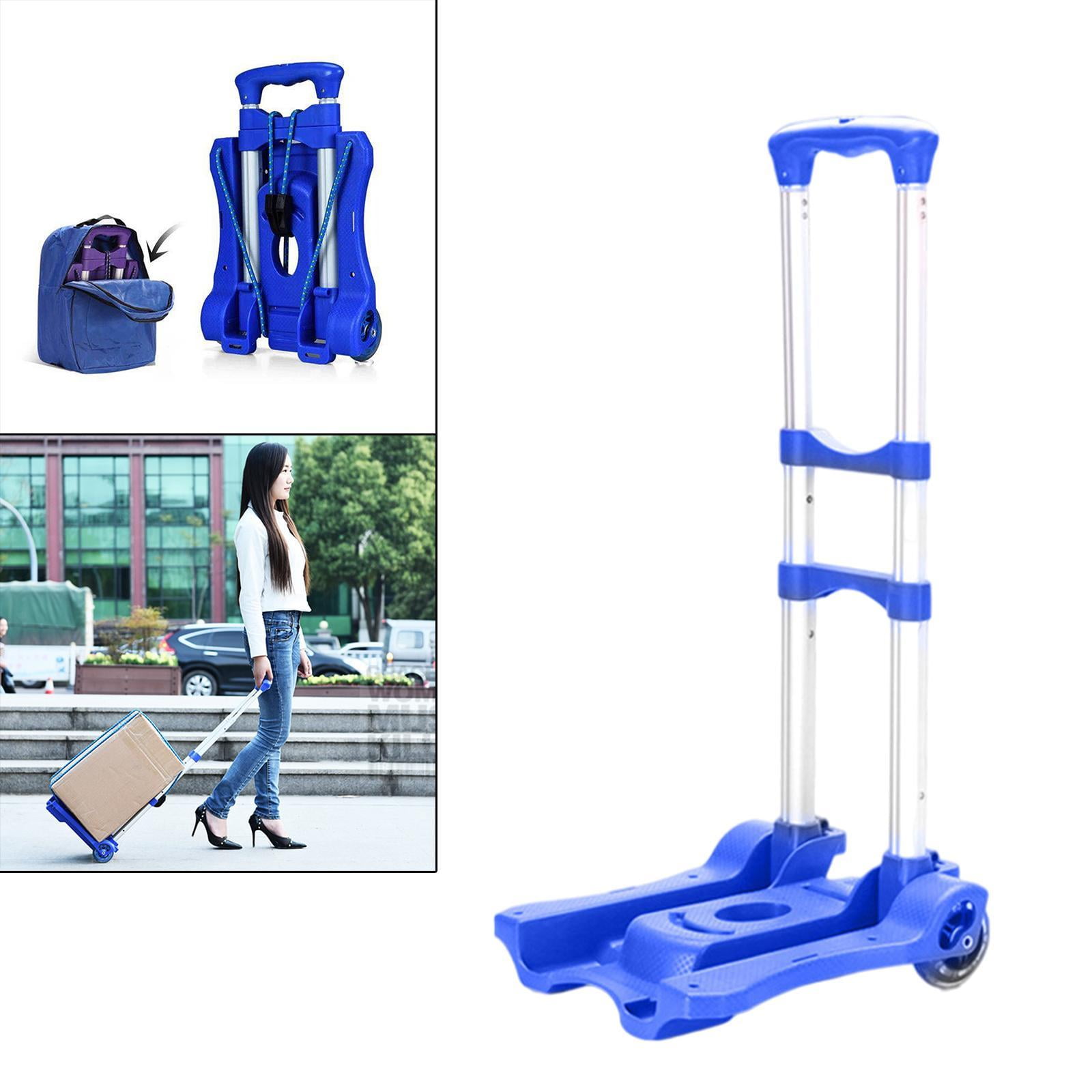 Portable Luggage Cart Load 77 Lbs Folding Luggage Cart For Personal