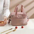 thumbnail image 1 of Portable Lunch Bag For OL Women Thermal Insulated Lunch Box Tote Cooler Handbag Waterproof Bento Pouch Office Food Shoulder Bags, 1 of 7