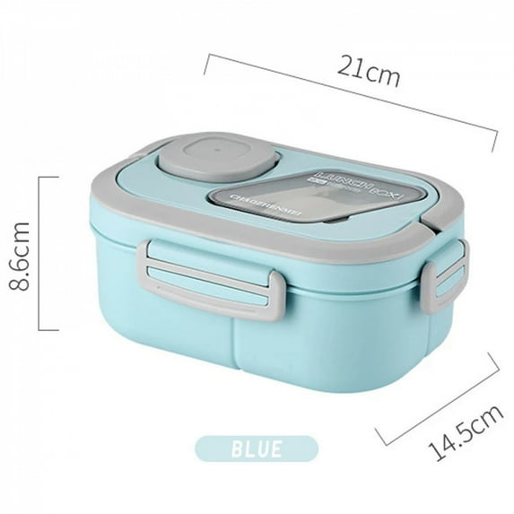 Portable Lunch Box Compartment Wheat Straw Bento Carrying Handle Box Reusable Tableware Containers Meal Snack Food Containers