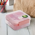 thumbnail image 1 of Portable Lunch Box Double Layer Compartments Bento Box Salad Container Non-Spill Leakproof Lid for Easy Transport Perfect for Office Workers Learners and Picnic Outings Topliu, 1 of 8