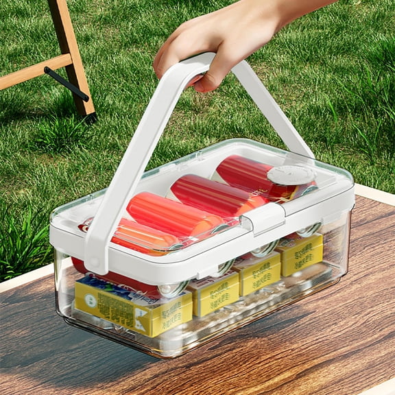 Portable Lunch Box Fresh Keeping Food Container Leakproof Storage Box With Ice Pack Insulated Design For Meal Prep Picnic Travel Refrigerator Microwave Safe Food Organizer