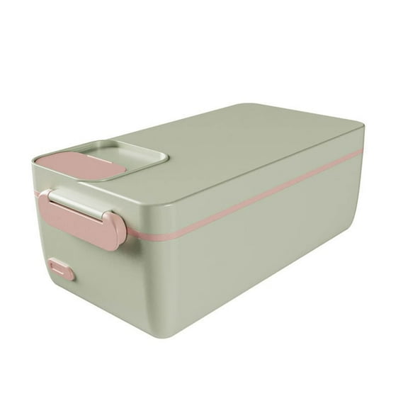 Portable Lunch Box with Rechargeable Insulated Food Heater, 1L Capacity, Silent Heating, 6-8 Hour Battery Life, Ideal for Office, Travel, and Daily Use