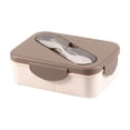 thumbnail image 1 of Portable Lunch Box, Two Compartments Lunch Box Lunch Box for Adults, Office Worker, Plastic Lunch Box for Car, Truck, Travel, 1 of 5