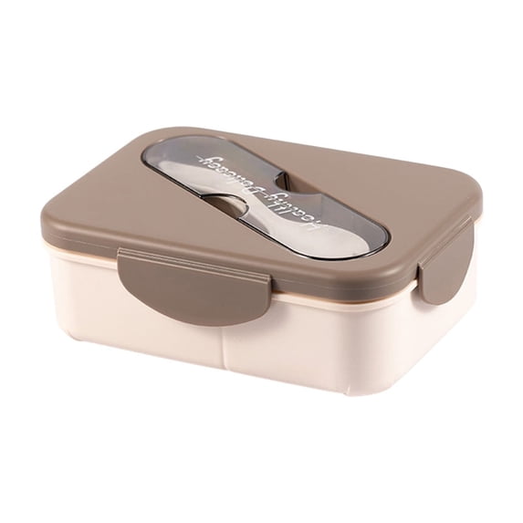 Portable Lunch Box, Two Compartments Lunch Box Lunch Box for Adults, Office Worker, Plastic Lunch Box for Car, Truck, Travel
