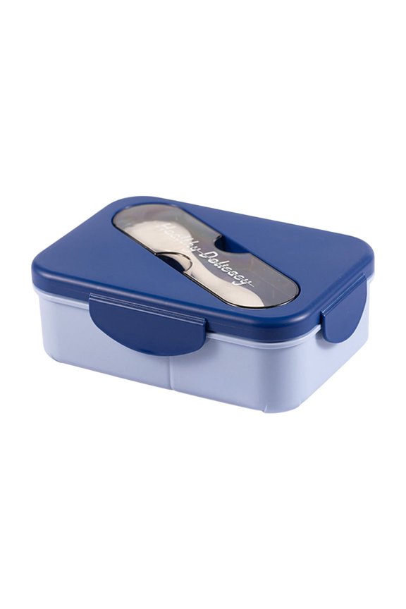 Portable Lunch Box, Two Compartments Lunch Box Lunch Box for Adults, Office Worker, Plastic Lunch Box for Car, Truck, Travel