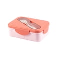 thumbnail image 1 of Portable Lunch Box, Two Compartments Lunch Box Lunch Box for Adults, Office Worker, Plastic Lunch Box for Car, Truck, Travel, 1 of 5