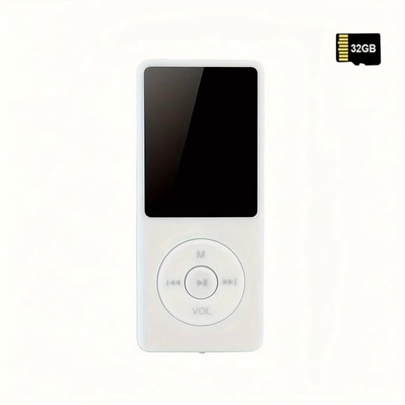 Portable MP3 Music Player MP4 Can Be Plugged Into The Card to Support The External Playback Recording E-book Has Two Models (without Memory Card And with 32G Memory Card)-Multi-coloured-1pc