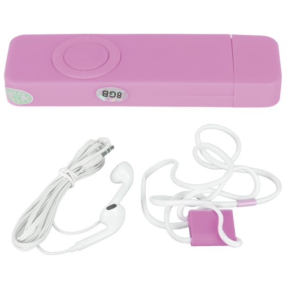 Portable MP3 Player 8GB Internal Storage HiFi Lossless Audio Walkman Pocket Music Player with Earphones & Lanyard, 3.94 x 2.76 x 1.18 inches / 10.00 x 7.00 x 3.00 cm Pink