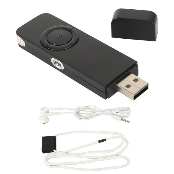 Portable MP3 Player, 8GB Storage, Lossless Audio, USB Connectivity  Included Accessories