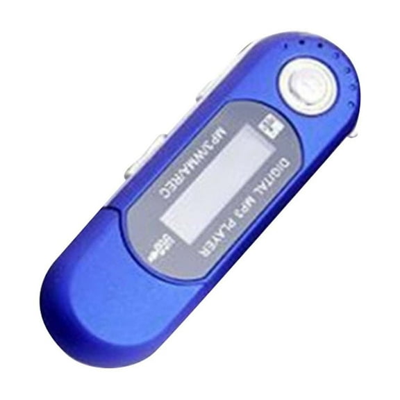 Portable MP3 Player USB Direct Plug with Screen Battery Lyrics Display HIFI Sound Long Standby 8G Blue