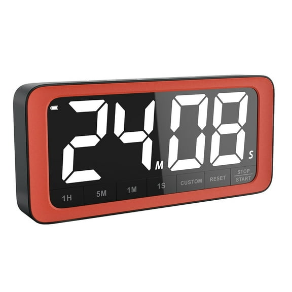 Portable Magnetic Gym Timer LED Display Digital Countdown Stopwatch Timer Home Kitchen Cooking Classroom Workout Fitness Timer