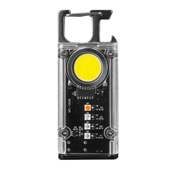 Portable Magnetic Mini Pocket COB LED Flashlight Torch USB Rechargeable Mini Keychain Work Light Lamp