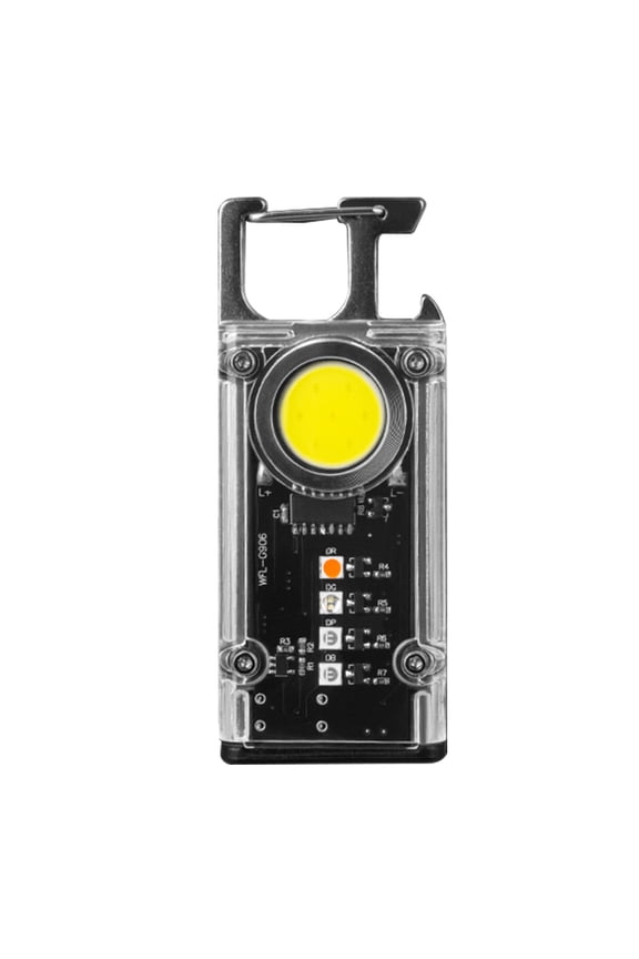 Portable Magnetic Mini Pocket COB LED Flashlight Torch USB Rechargeable Mini Keychain Work Light Lamp