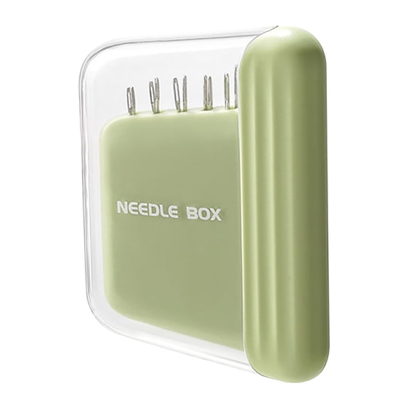 Portable Magnetic Needle Box for Sewing, Compact Needle Storage Case with Multiple Slots for Hand Sewing Needles, Embroidery and Craft Supplies Organization