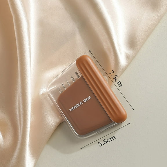 Portable Magnetic Needle Box with 5-Size Large-Eye Needles | Hand Sewing & Craft Storage Case | Compact Travel Sewing Kit for Home & On-the-Go Use