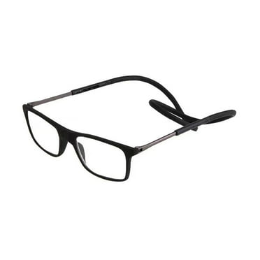Portable Magnetic Reading Glasses,Reading Glasses Men With Hang A Neck Reading Glasses With Magnet Computer Readers For Both Men And Women,Black