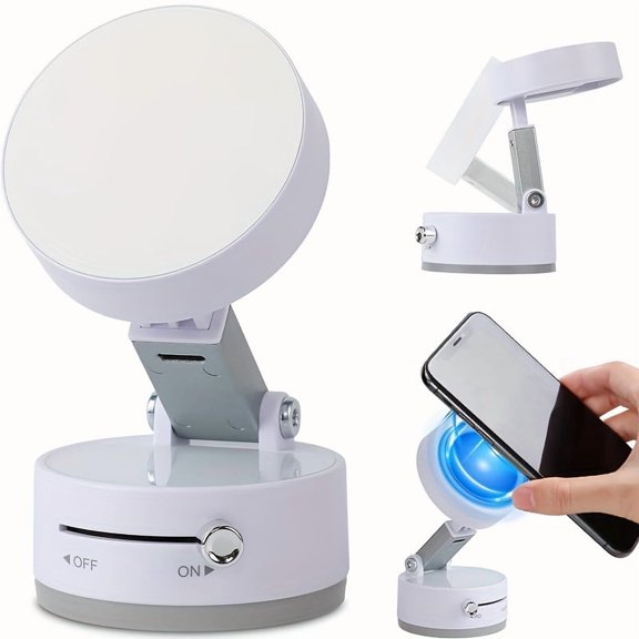 Portable Magnetic Vacuum Suction Cup Holder, Foldable, Adjustable, Upgraded Magnetic Suction Cup, Car Mobile Phone Holder, Suitable for Living Room, Car, Kitchen, Bathroom, Mobile Phone Car Holder