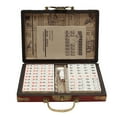 thumbnail image 1 of Portable Mahjong Set 146 Tiles Mah-jong with Case Dices indicator Game All Set, 1 of 5