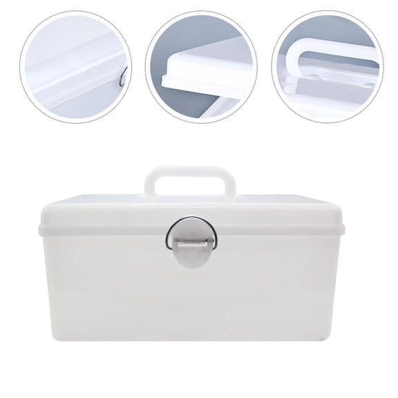 PENIKOKO Rectangular Mahjong Box White Plastic 1Pack