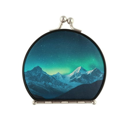 Portable Makeup Mirror Travel Mirror Compact Folding Mirrors Small for Women Beauty Accessories Beautiful Night Sky