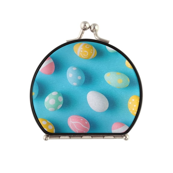 Portable Makeup Mirror Travel Mirror Compact Folding Mirrors Small for Women Beauty Accessories Colorful Easter Eggs