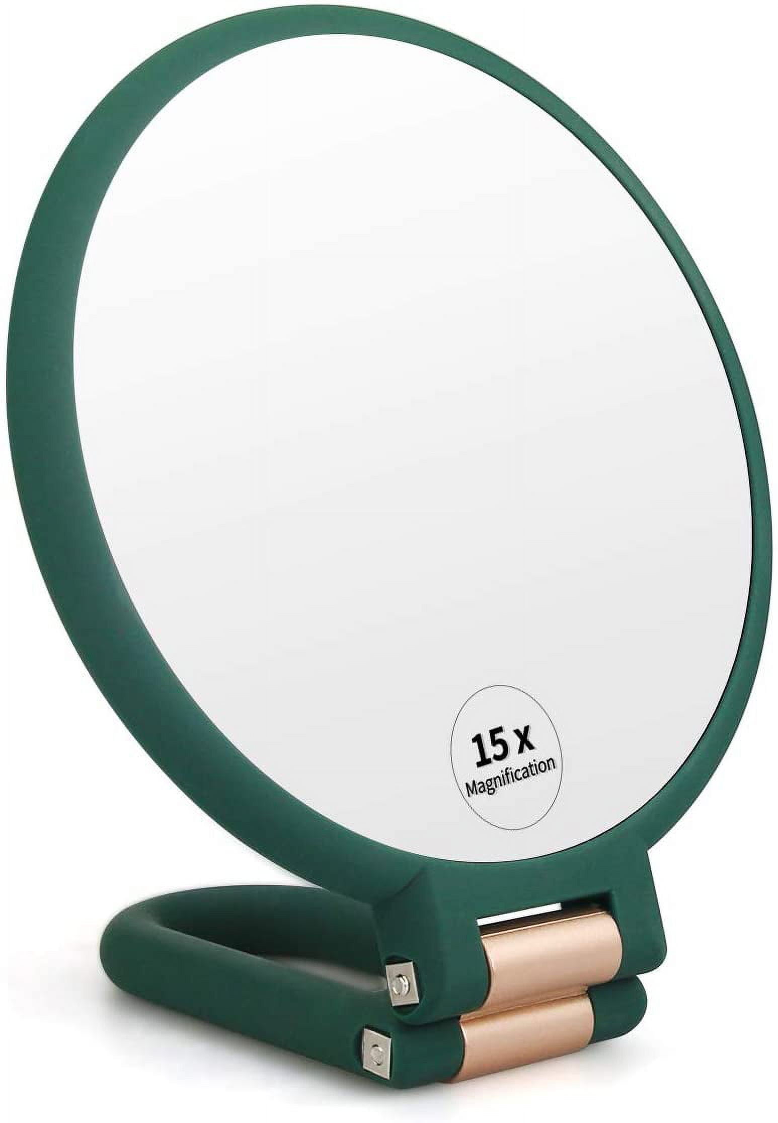 Portable Makeup Mirror for Girls, 1x 15x Magnification Handheld Mirror