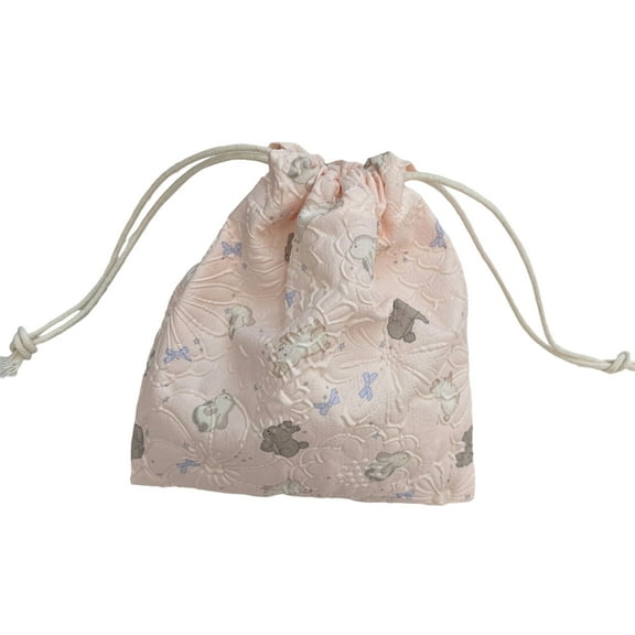 Portable Makeup Pouches With Drawstrings Travel Cosmetic Bag Storage Bags Stylish Essential Organized For Daily Use