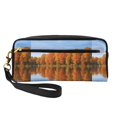thumbnail image 1 of Portable Makeup Storage Bag 7.87×3.35×2.16in Portable Design Pu Leather Made Of A Bag For Multi-Use Autumn Lake, 1 of 4