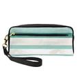 thumbnail image 1 of Portable Makeup Storage Bag 7.87×3.35×2.16in Portable Design Pu Leather Made Of A Bag For Multi-Use Lightseagreen Stripe_4, 1 of 4