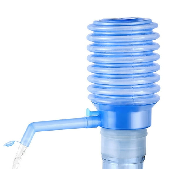 Portable Manual Bottle Water Press with Protective Spout Covers Water Dispenser for Home Office and Outdoor Use