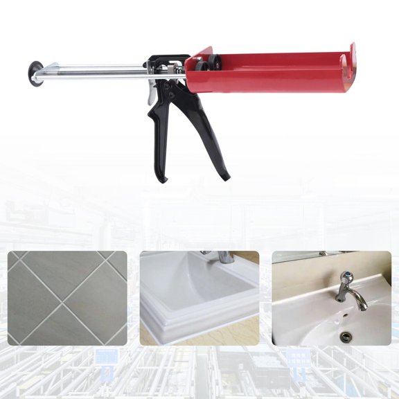 Portable Manual Caulking Glue Machine Industrial Kitchen Double Epoxy Seam Tool 400ml/13.5oz Stable Structure Uniform Gumming