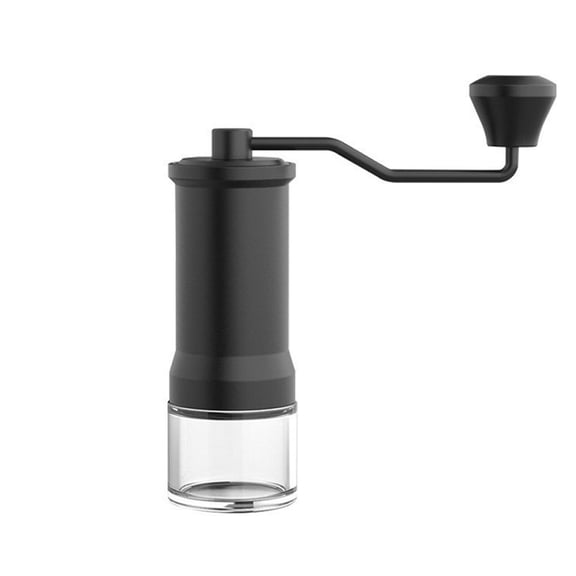 Portable Manual Coffee Grinder with Adjustable Ceramic Burr, Robust Stainless Steel Hand Crank Mill, Resilient & Compact Espresso Grinder for Camping/Home/Office