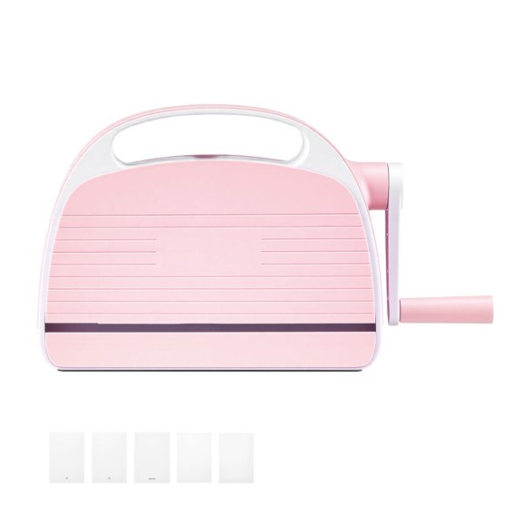 Portable Manual Die Cutting and Embossing Machine for Arts and Crafts, 6" Opening, Ergonomic Handle, Easy Storage for Scrapbooking and Card Making