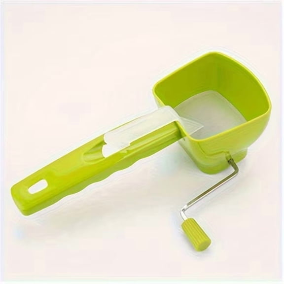 Portable Manual Food Processor - Hand Crank Vegetable Chopper for Camping and Kitchen Use