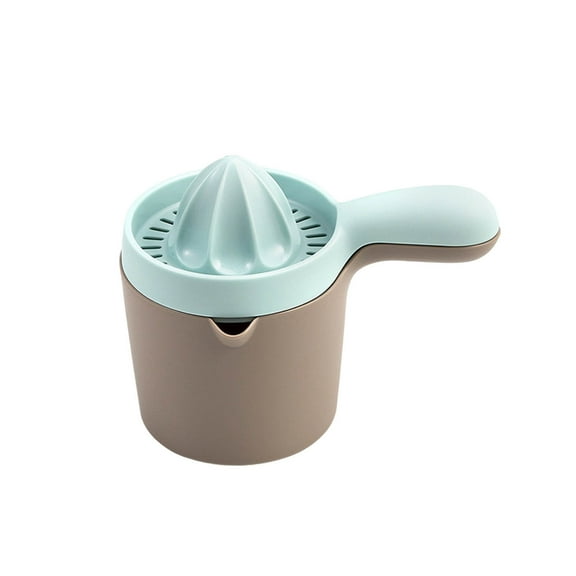 Portable Manual Hand Squeezer Juicer PP Material Yellow 100-500ml Capacity Ergonomic Handle Easy to Clean for Orange Fruits Home Kitchen Fresh Juice Making