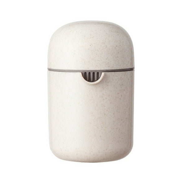 Portable Manual Juicer Squeezer for Fruit Compact Wheat Straw Household Machine Efficient Small Juice Maker Easy Clean Extractor, 5.3x3.1 in, Beige