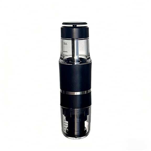 Portable Manual Press Espresso Machine, Compatible with Coffee Grounds and Capsules, All-in-One Travel Coffee Maker with Accessories