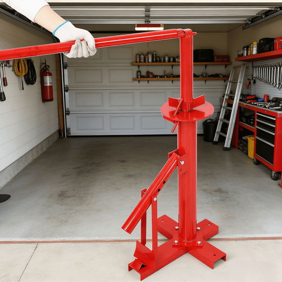 Portable Manual Tire Changer 8-16 Inch with Bead Breaker & Mounting Tool, Heavy Duty Steel Tire Changing Equipment for Car Truck ATV Home Garage Small Auto Shop, X-Shaped Base Anti-Rust Coating