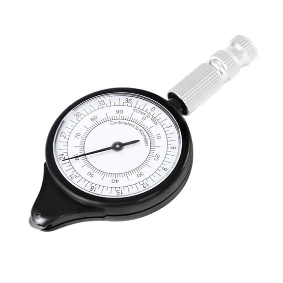 Portable Map Measurer Distance Caculator Map Rangefinder Map Measuring with Metal Wheel for Camping Hiking