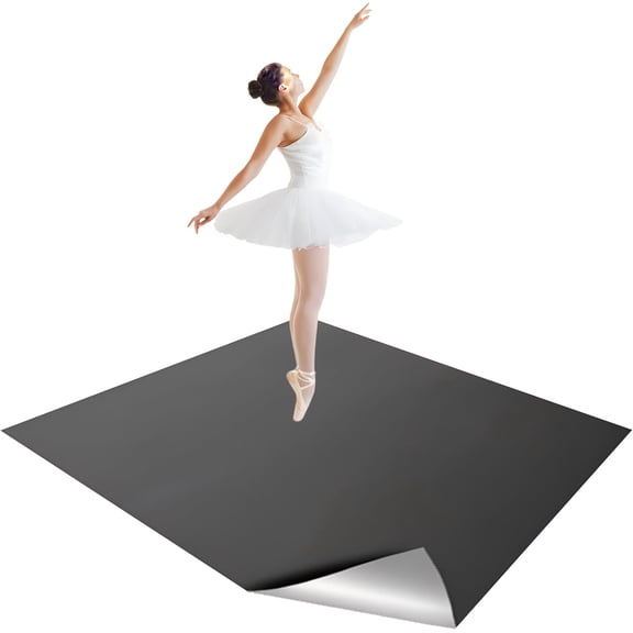 Portable Marley Floor, Dance Mat, 1.5 mm Thick Vinyl Dance Floor, Non-Slip Practice Mat for Ballet, Jazz, Home & Studio