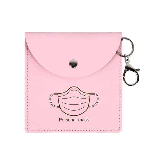 Portable Mask Storage Wallet Fashion Protective Case for Clean Carry Travel Daily Organization Reusable Design Compact,mask storage case,Pink,1PC