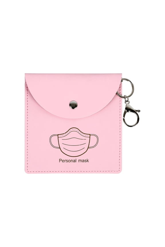 Portable Mask Storage Wallet Fashion Protective Case for Clean Carry Travel Daily Organization Reusable Design Compact,mask storage case,Pink,1PC